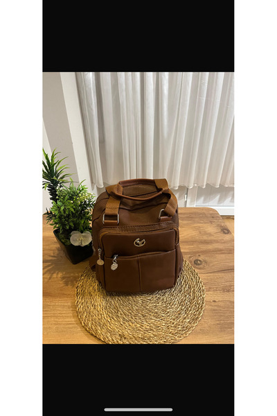 Özay butik A Quality Waterproof Faux Leather 3 Compartment Very Stylish Women...