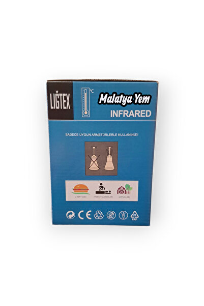 Ligtex Isıtıcı Lamba 250 Watt Kümes Isıtıcı Ampül Kırmızı Işık