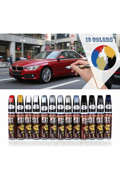 BoutiqueZn Kırmızı-Araba Çizik Giderici Rütuş Boyası Araç Tamir ve Rötuş Kale...