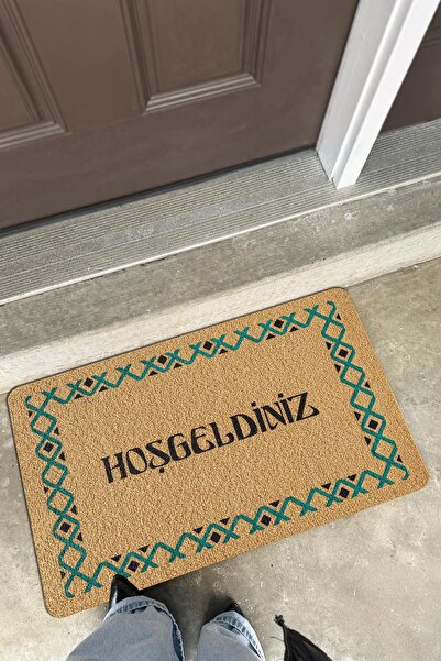 Cotto Home Coco Entry Ps025A Colorful Welcome Thick Non-Slip Base Moisture Absorbing Stylish Design Front Door Mat