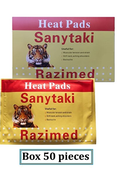 SANYA TAKI Sanitaki Razemed Hot Back Patch (Original Tiger) The ideal solution for relieving muscle and joint pain (50 patches)