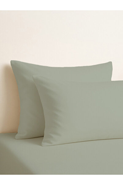 PureText Purecomfort Green - طقم أغطية وسائد مكون من قطعتين من القطن الطبيعي ...