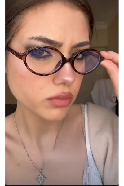 MONAL Miuw Oval Frame Blue Light Protection Screen Glasses Optical Compatible Glasses Can Be Replaced