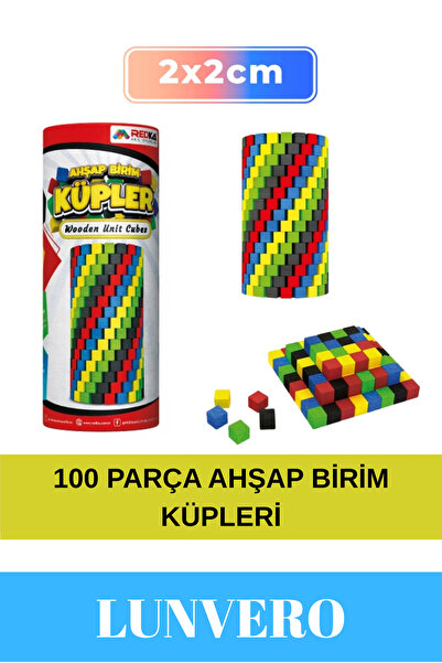 Lunvero Özel Üretim El Göz Koordinasyonu Zeka Geliştirici Ahşap Birim Küpleri...