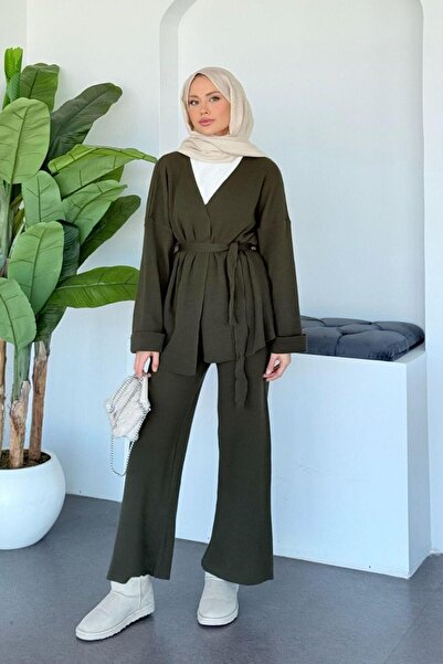 Şulemoda Giyim طقم حزام ألفا كيميرلي كاكي