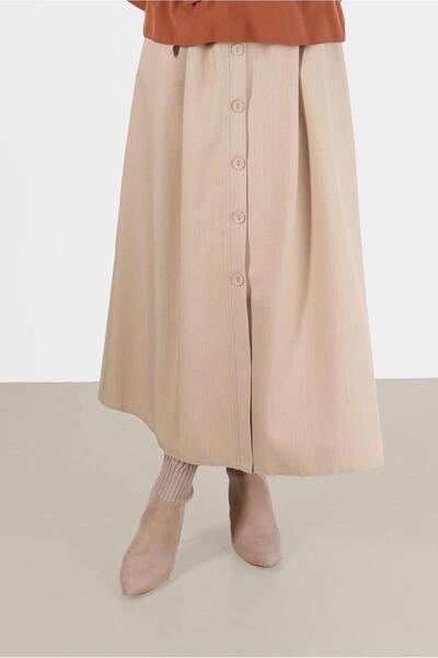 Alvina BUTTON DETAIL WIDE CUT SKIRT 60225