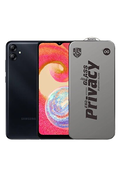 Flippy Protector de ecran din sticlă securizată ESD pentru Samsung A04e, confidențialitate, 0,30 mm, margini negre