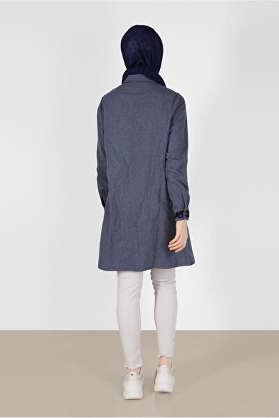 Alvina Tunic with Processing Details, Pockets and Buttons 42321