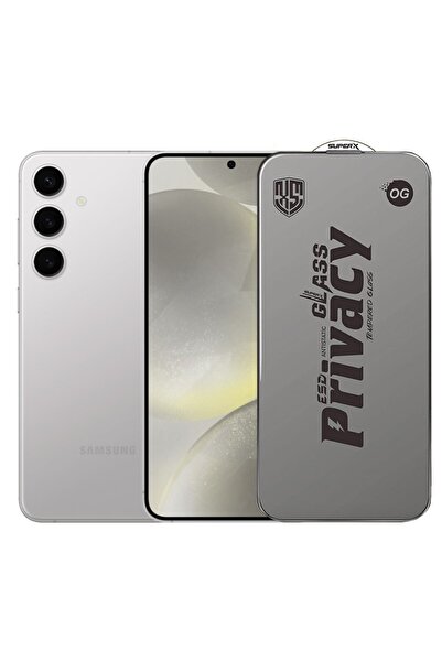 Flippy Screen Protector for Samsung Galaxy S24+ – ESD Tempered Glass Super-X Privacy, 0.30 mm