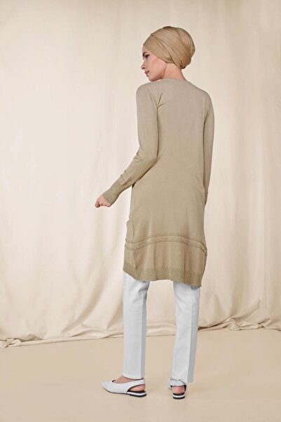 Alvina Silvery Detailed Knitting Tunic 4524