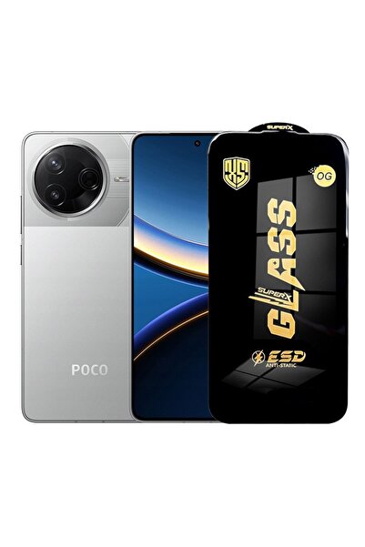 Xiaomi Protector de ecran pentru Poco F7 Pro, Flippy, sticlă securizată ESD, margini negre, 0,35 mm, transparentă