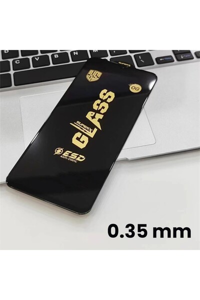 Flippy Tempered Glass Screen Protector for Oppo A78 — 0.35 mm, Transparent, Black Edges