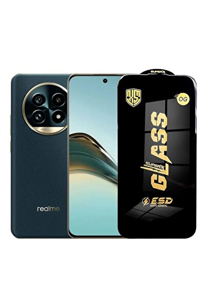 Flippy Folie de protecție pentru Realme 13 (Flippy) - sticlă securizată ESD de 0,35 mm, margini negre, rezistentă la zgârieturi