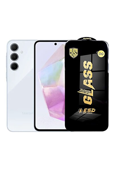 Flippy Protector de ecran pentru Samsung Galaxy A35 - Sticlă securizată ESD 0.35mm (Margini negre, Transparentă)