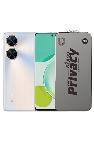 Flippy Protector de ecran pentru Huawei Enjoy 60 - Sticlă securizată ESD, protecție pentru confidențialitate OG, 0.30 mm, transparent închis