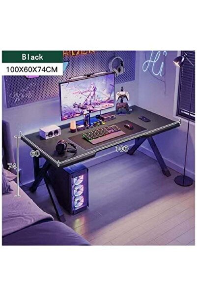 AGD Computer & Gaming Desk — Writing/Laptop Table, Simple Modern Design, Easy Assembly (Black)