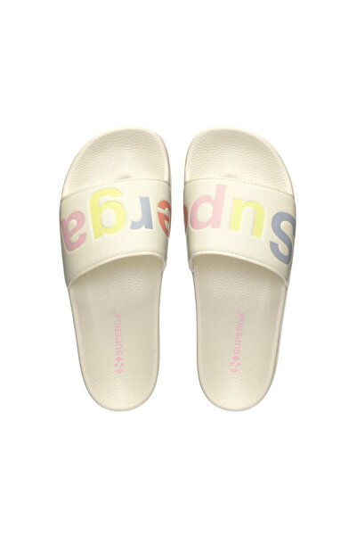 Superga 1908 Slides Polysoft Unisex Bej-Gri Terlik