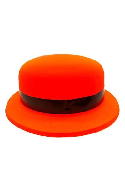 ZERO LAND MTXDPN Neon Party Orange Color Melon Plastic (102619) Pălărie de petrecere