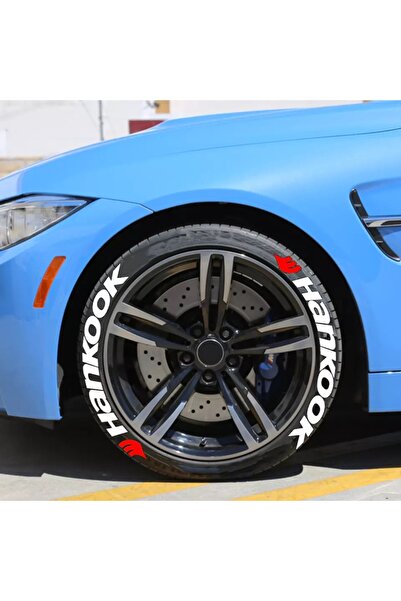 Hankook Motorsiklet Lastik Yazısı 4 Adet 2.5 Cm Sticker (MADE IN USA) ® Orijinal Ürün