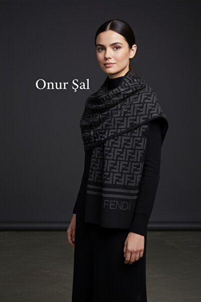 Onur New Collection Patterned Woven - Double Sided Winter Shoulder Neckerchief Fashion Shop