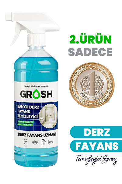 Grosh Banyo Derz Fayans Temizleyici Sprey 1000ml - GRS-BLS1L