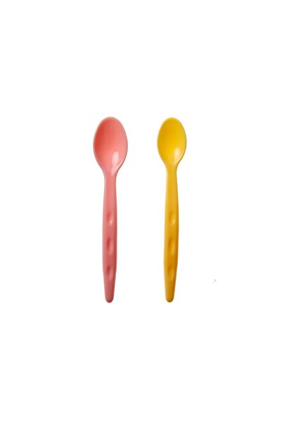 Hype Store Food Spoon 2-Piece Set Pink-Yellow
