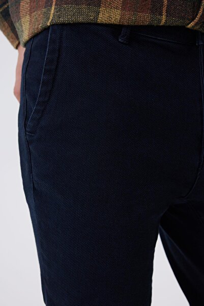 Lee Cooper New Chino Men's Trousers Dark Navy Blue