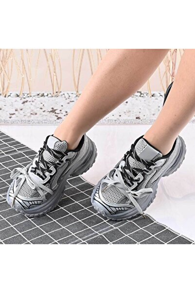 Tmall Women's sports shoes, with mesh inserts, TM1D1428, gray