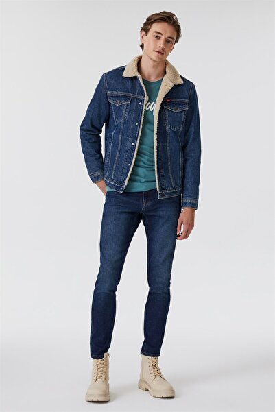 Lee Cooper Мъжка дънкова яке от Пуебла, 100% памук, с подплата от флийс