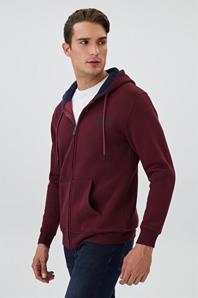 Lee Cooper Pauls Erkek με κουκούλα Φερμουάρ. Φούτερ μελανί