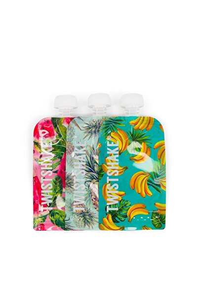 E&D Collection tekrar kullanılabilir 3'lü paket bebek maması sıkma torbası, d...