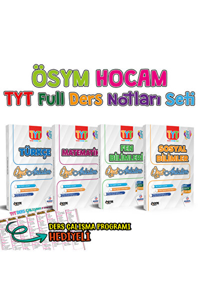 Kurul Yayıncılık 2026 TYT ÖSYM Hocam Tüm Dersler Full Ders Notları Seti