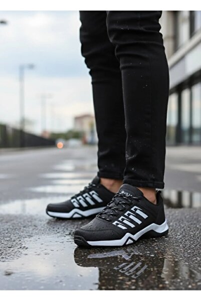 Vojo Thor Suya Dayanıklı Trekking Erkek Outdoor Ayakkabı Siyah-Beyaz