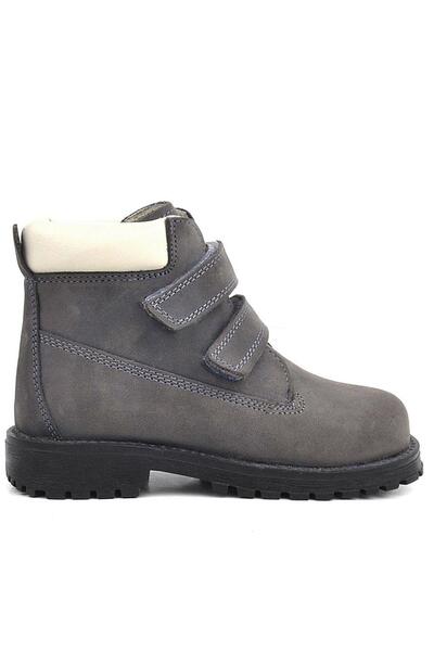 Rakerplus Neson Справжня шкіра Сірий хутряний дитячий чобіт