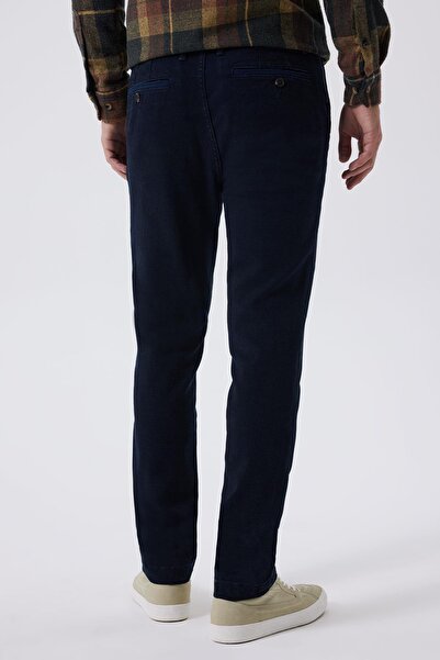 Lee Cooper New Chino Men's Trousers Dark Navy Blue