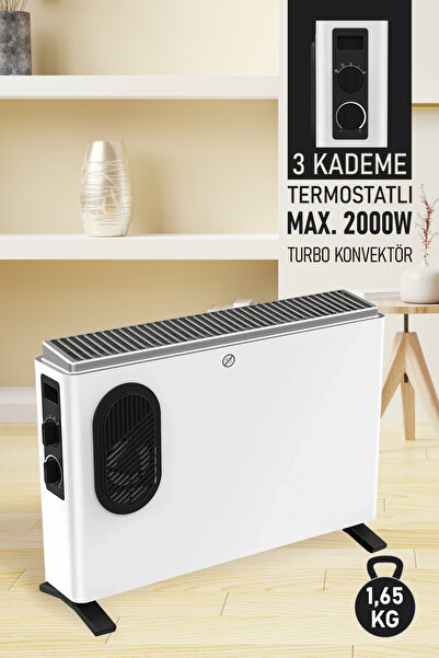 Blooma Fanlı Konvektör 2000w - Termostatlı - Fanlı Isıtıcı Soba