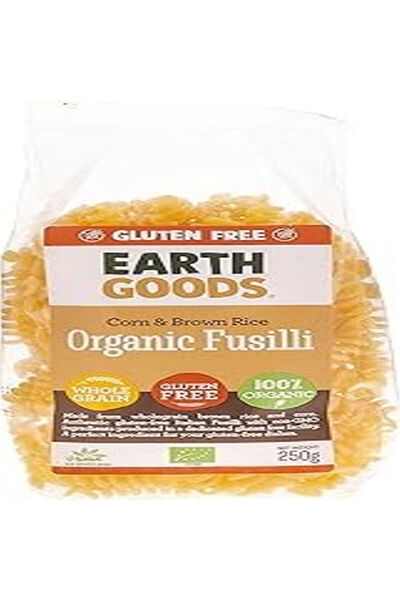 Earth Goods معكرونة فوسيلي عضوية خالية من الغلوتين - حبوب كاملة 10 × 250 جم