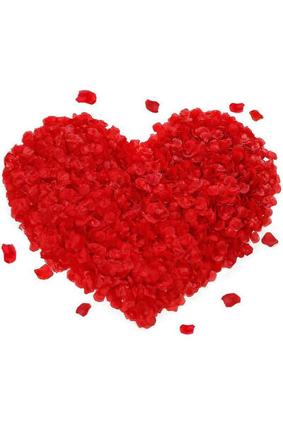 ZERO LAND Mtxdpn Red Color Rose Petal Shaped Confetti – 1 Pack (121438) 100 P...