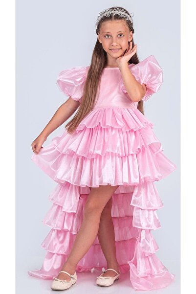 Mnk Baby&Kids Rochie de seară Aspendos pentru fetiță, cu detaliu de coadă, co...
