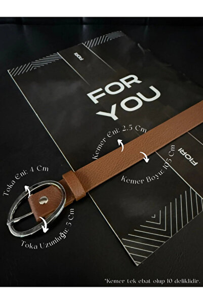 Fiori Basic Women's Trouser Belt, Jacket Belt, Dress Belt, Shirt Belt with Ov...