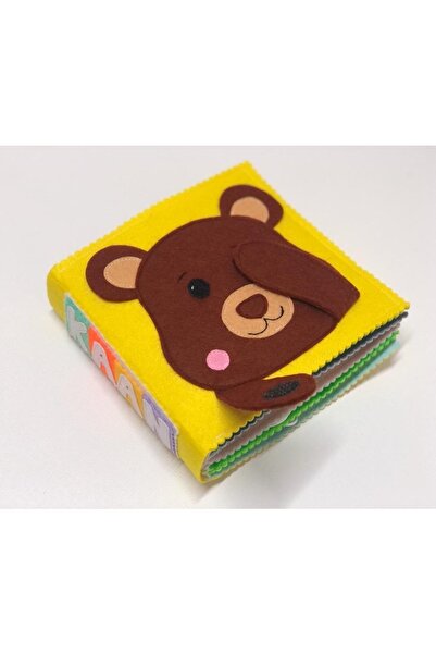 BEBİSBOOK Montessori Eğitim Aktivite Kitabı Bebek Kitabı Ayıcık Tasarım Kapak...