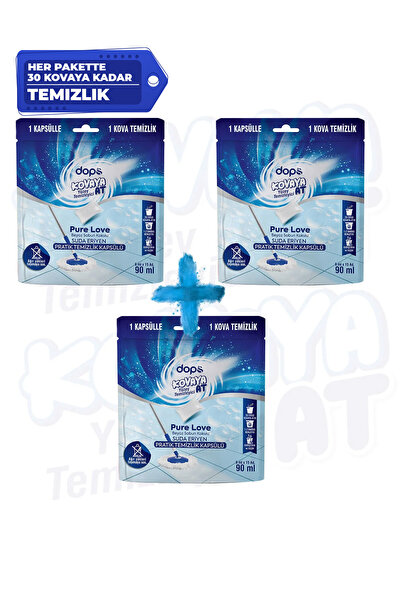 dops - Pure Love 3’lü Paket Beyaz Sabun Kokulu Yüzey Temizleyici Kapsül