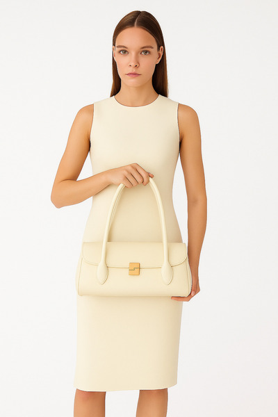 Kumsal Allure Elegant Period Buckle Hand and Shoulder Bag
