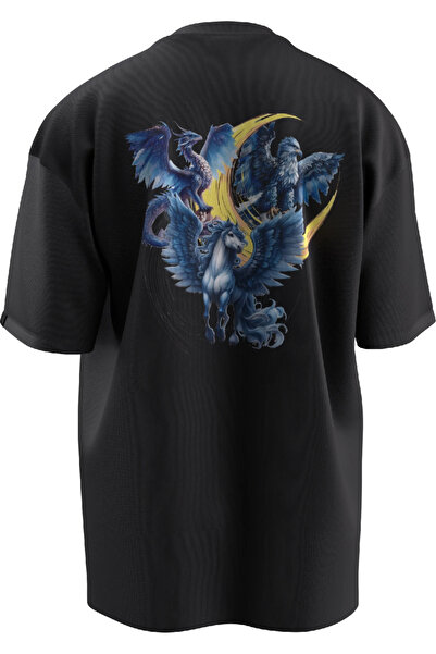 TURAN TACTICS Μπλουζάκι Unisex Oversize με μοτίβο τουρκικής μυθολογίας - Abra...