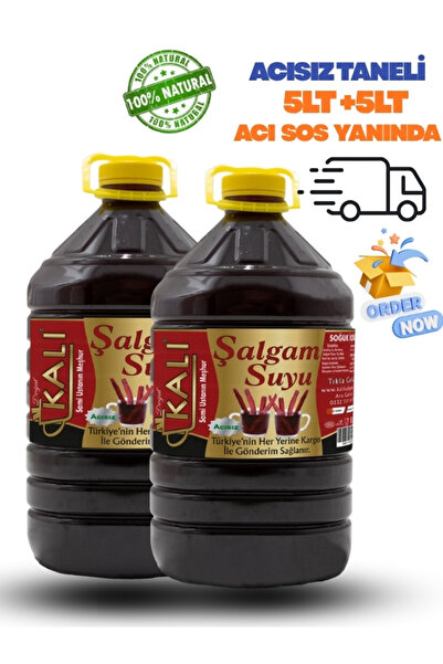 kalı şalgam Ev Yapımı şalgam 5LT 2 ADET ACISIZ HAVUÇLU