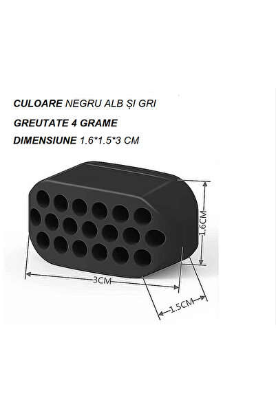 OEM Set of 3 jaw exercisers with storage stand, silicone, 3x1.6x1.5 cm, 3 colors