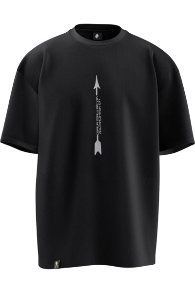 TURAN TACTICS ATSIZ ŞİİRİ OK TASARIMLI Rahat Kalıp UNISEX T-SHIRT