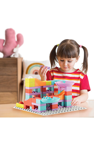 CREATİVE GAMES Slide Blocks 65 Parça Legoduplo Uyumlu