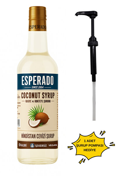 ESPERADO Şekersiz ( Sugar Free ) Hindistan Cevizi Aromalı Kahve & Kokteyl Şur...