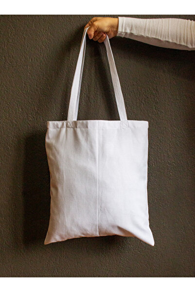 ROVA Біла тканинна сумка, сумка, придатна для перфорації, сумка з ременем через плече, сумка-тоут